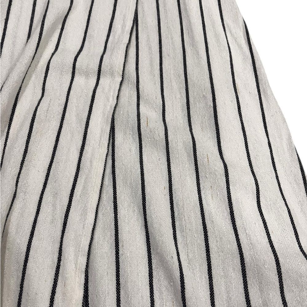 Billabong Robe Life White and Black Plunge Neck Striped Dress small - Picture 7 of 15